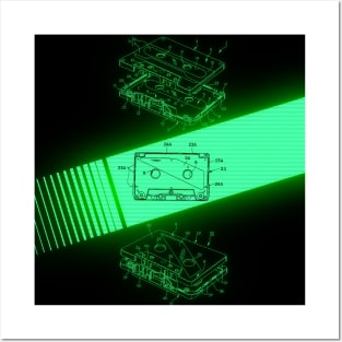 Retro Cassette Diagram Posters and Art